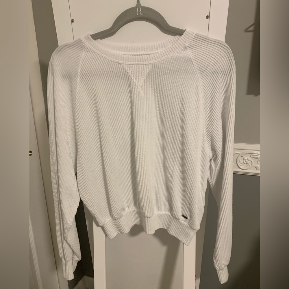 white long sleeve - holister size small